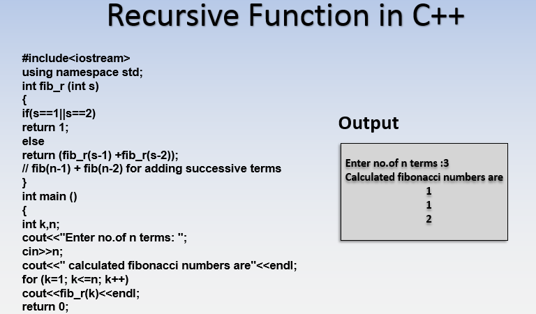 امثلة على function في C++