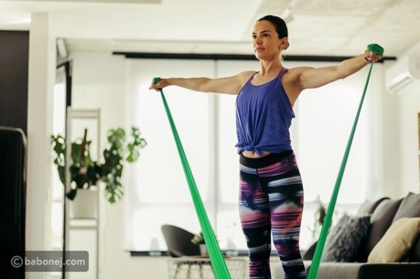 تمارين الشريط المطاطي للنساء والرجال للجسم كاملاً