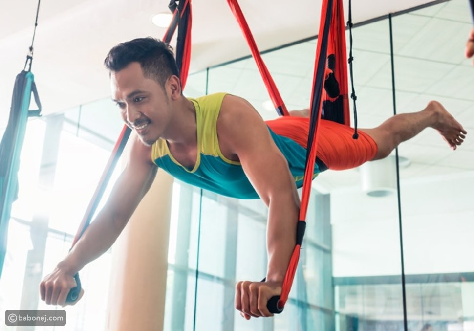 تمارين اليوغا الهوائية بالصور تمارين اليوغا الهوائية بالصور