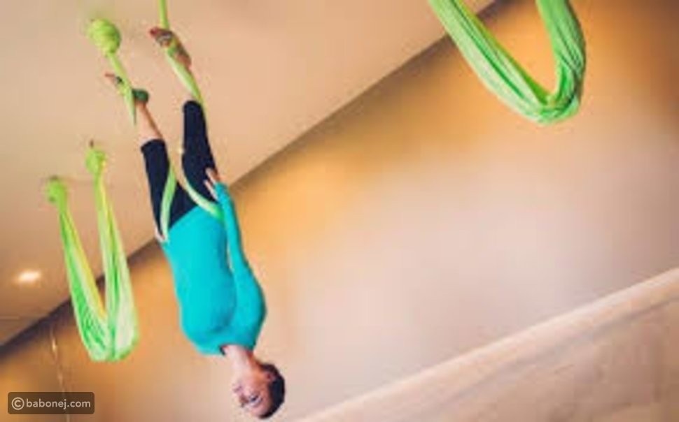 تمارين اليوغا الهوائية بالصور تمارين اليوغا الهوائية بالصور