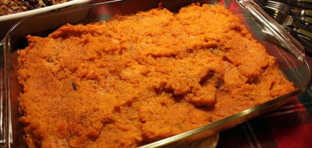 طريقة عمل صينية البطاطا الحلوة طريقة عمل صينية البطاطا الحلوة