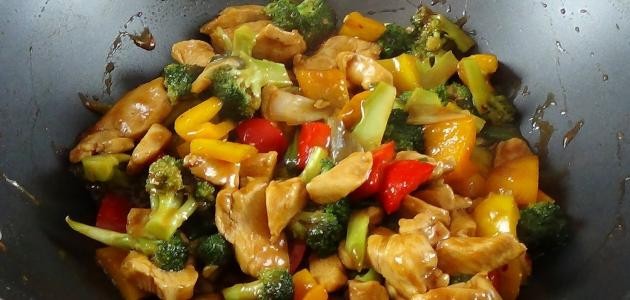 طريقة عمل دجاج صيني بالخضار طريقة عمل دجاج صيني بالخضار