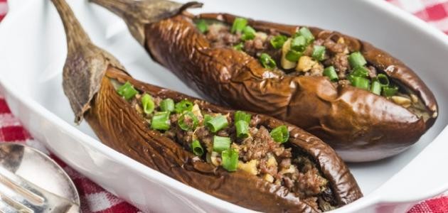 طريقة قوارب الباذنجان طريقة قوارب الباذنجان